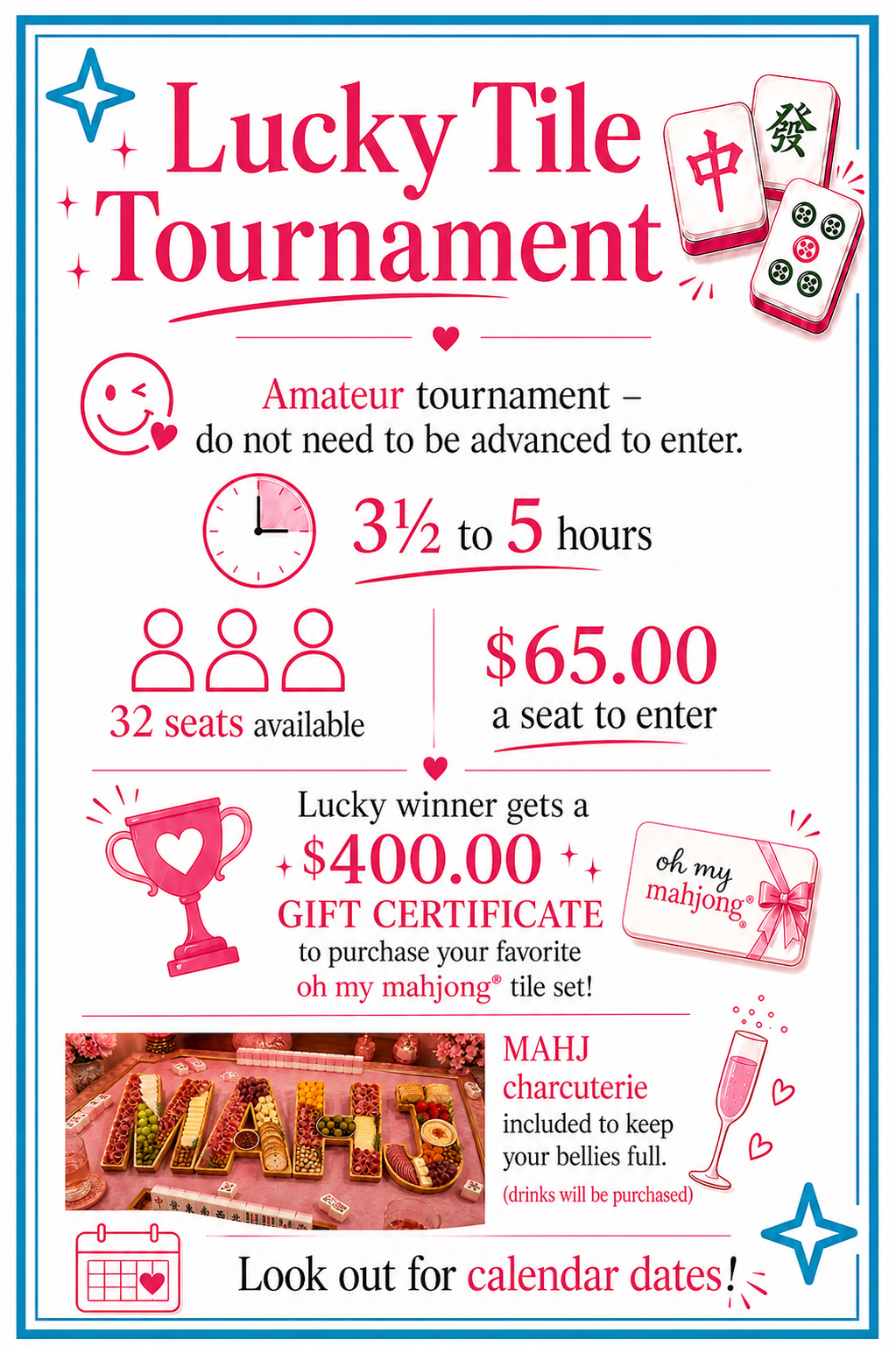 Lucky Tile Tournament flyer